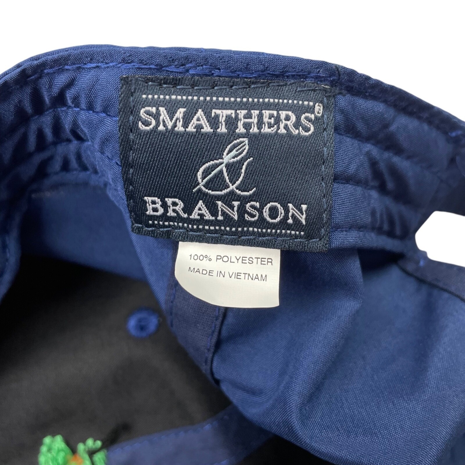 Grateful Dead Smather’s Branson Needlepoint Strap-Back Hat/Cap Navy • Adjustable
