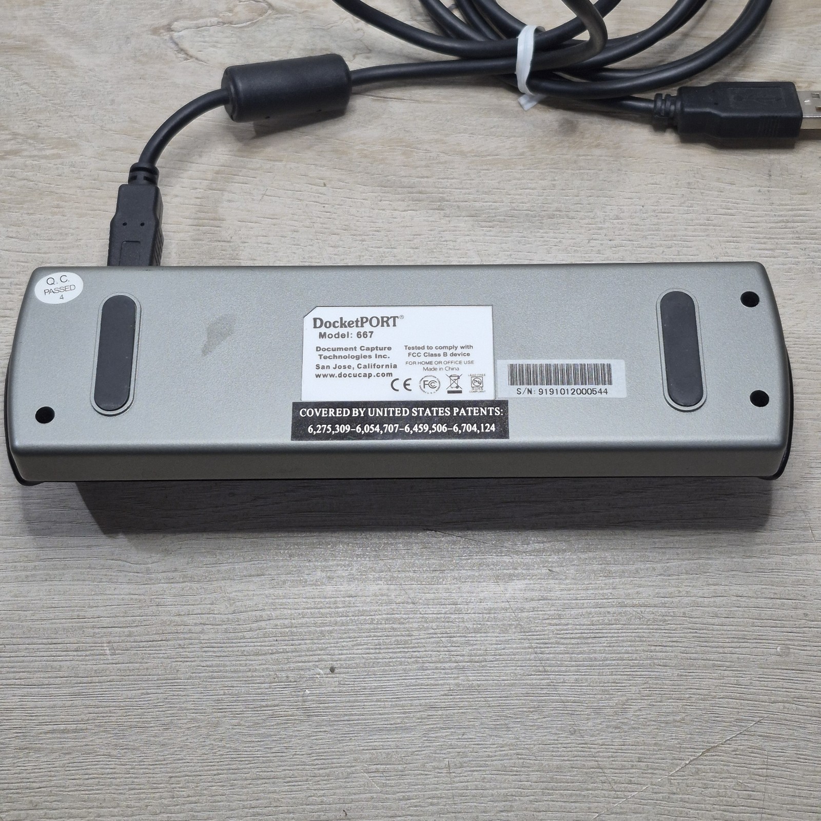 DocketPORT 667 Simplex Card Scanner Compact One Touch Scan