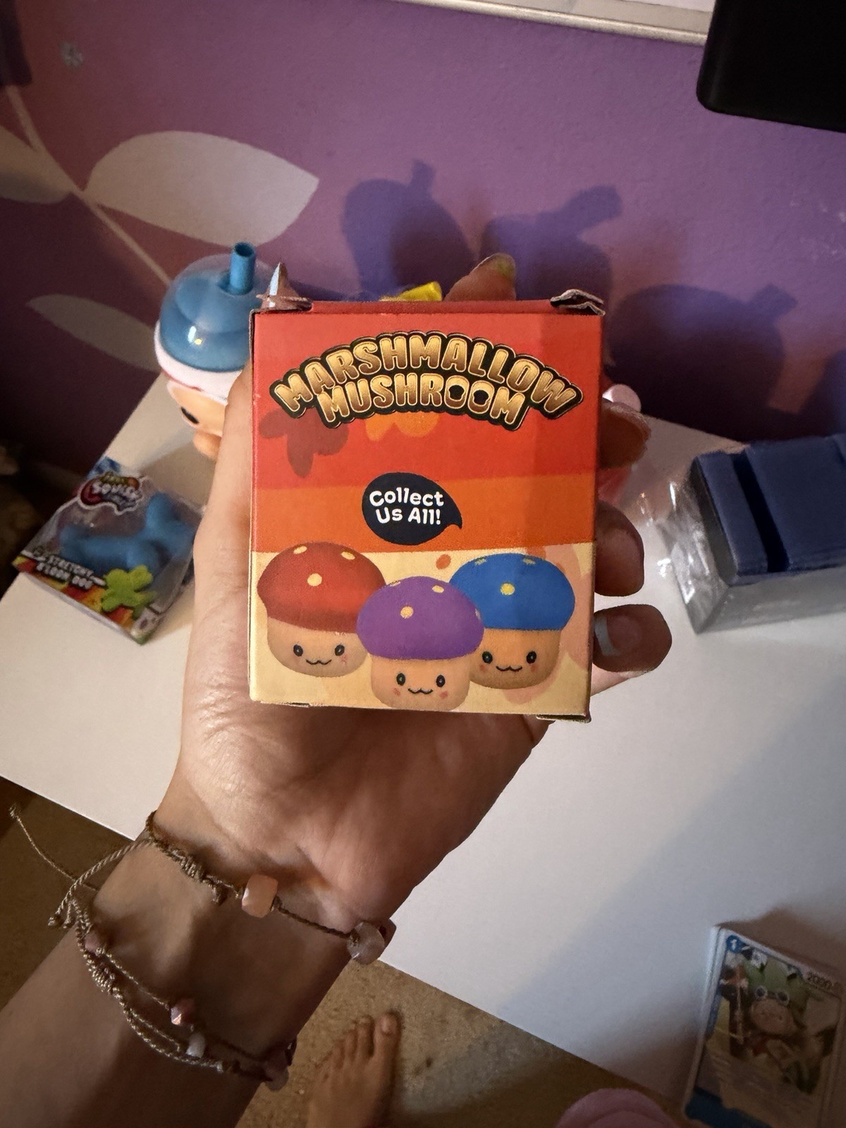 Marshmallow Mushroom Squishy Toy NIB