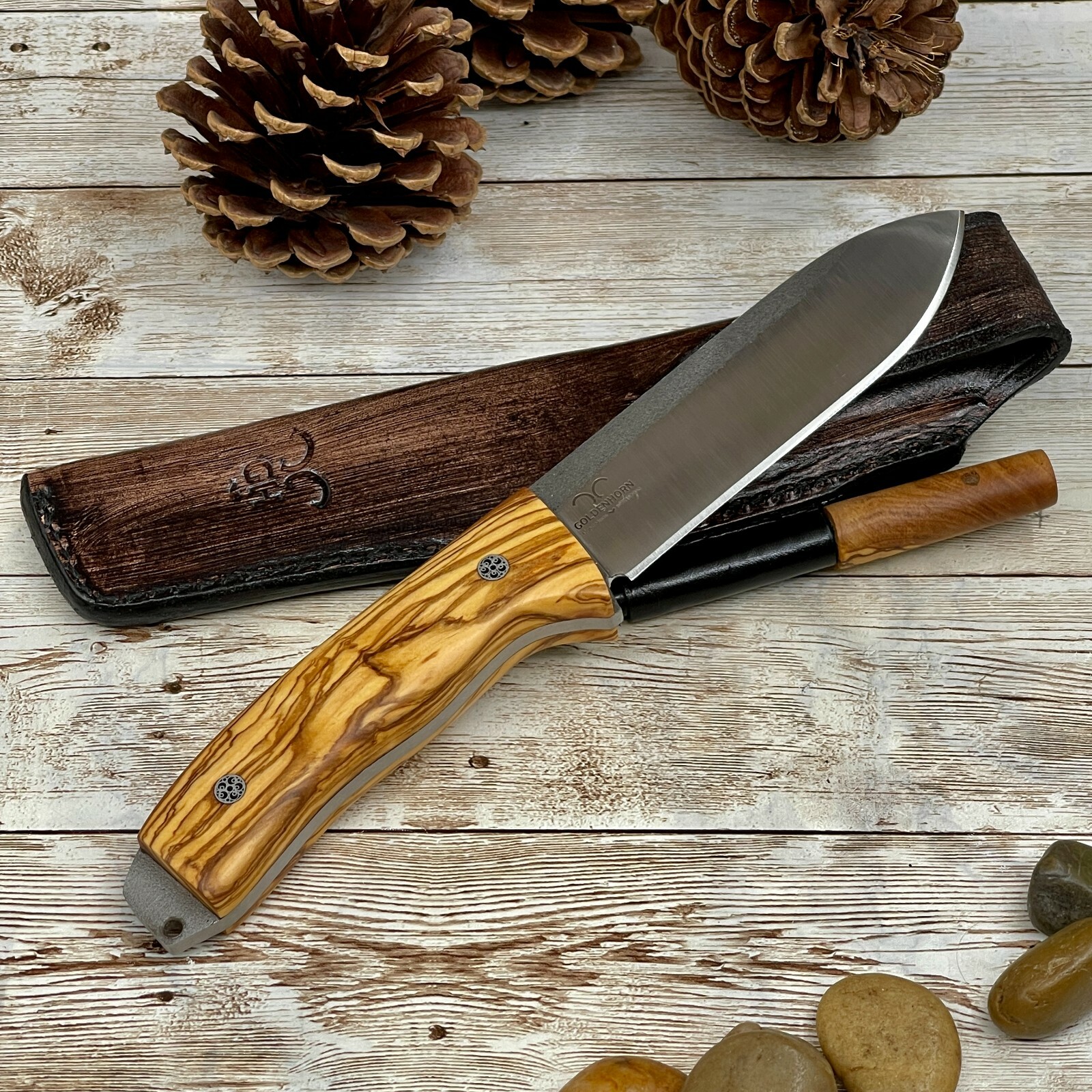 Camping Knife, Outdoor Knife, Hunting Knife, Handmade Knife, N690 Bohler Steel