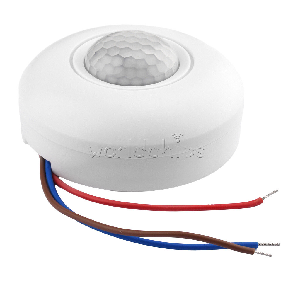 AC85-265V Infrared PIR Motion Induction Sensor Switch For LED Ceiling Light