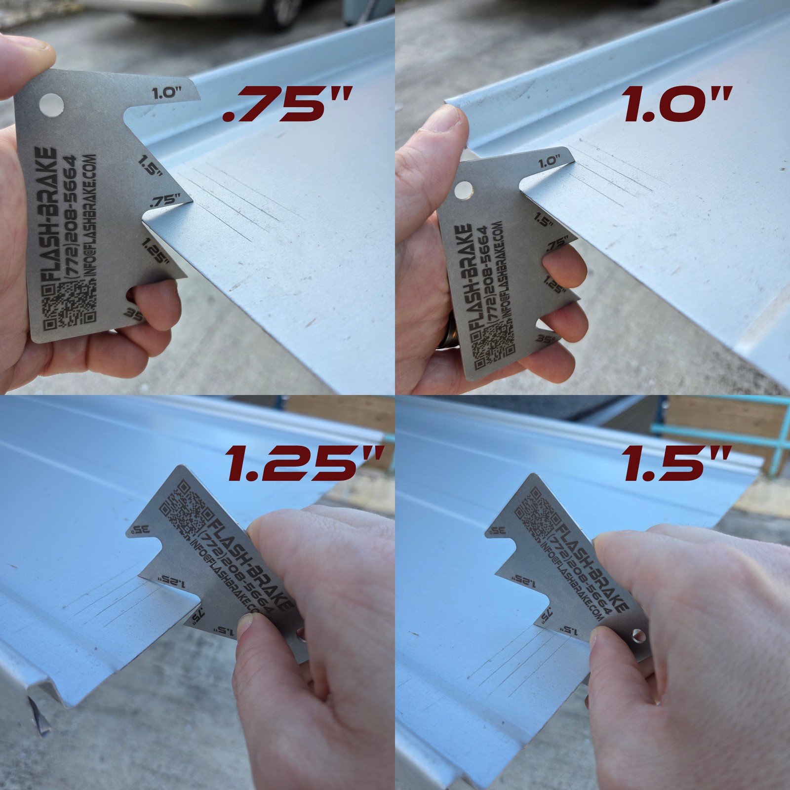 Flash-Brake Metal Roofing Panel Scribe