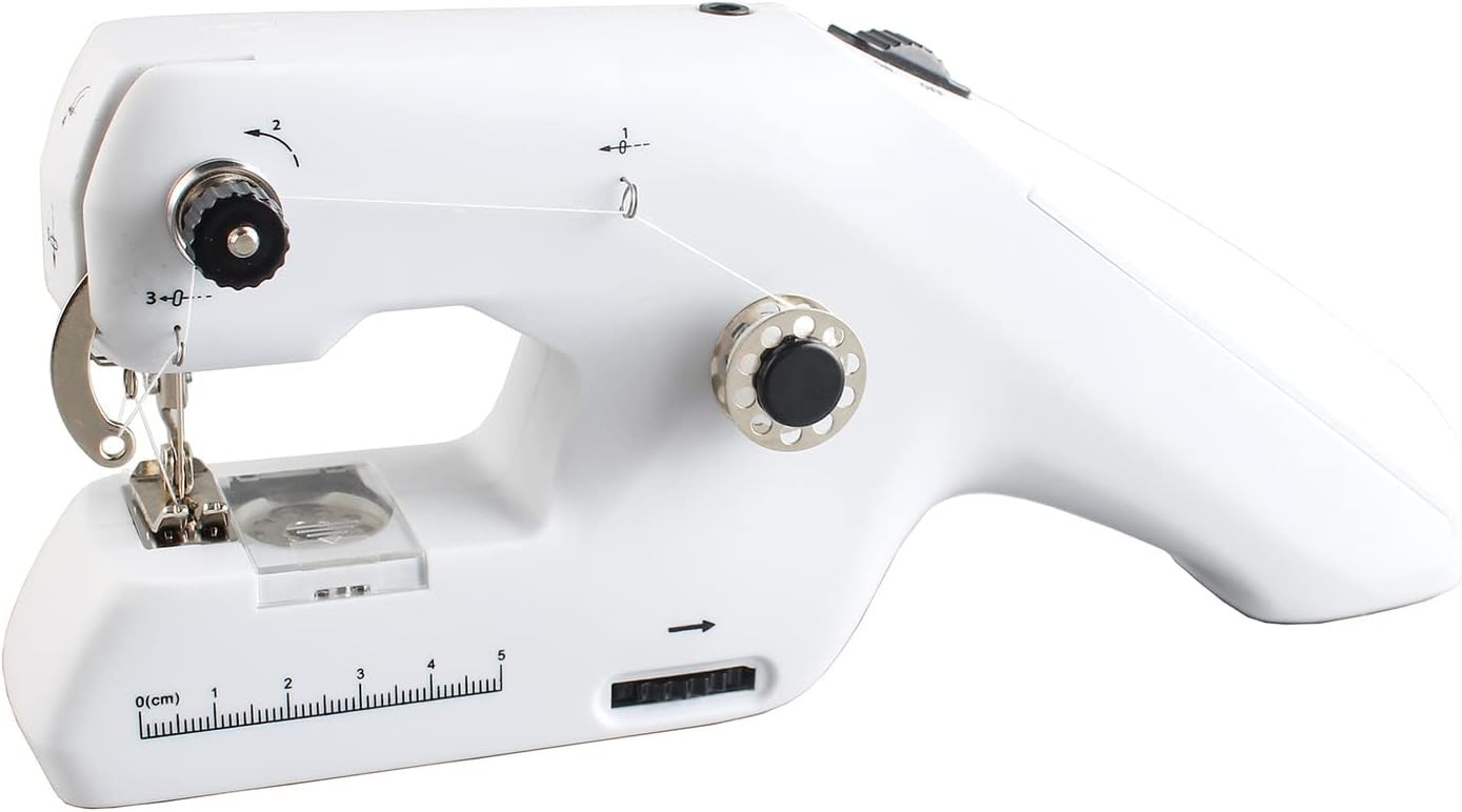 Portable 2-Thread Lockstitch Sewing Machine