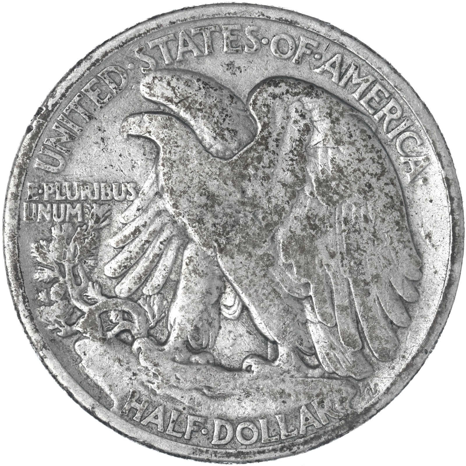 1921 (P) Walking Liberty Half Dollar Very Good 90% Silver Cleaned See Pics K483