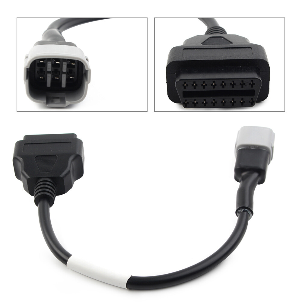 6Pin OBD2 Diagnostic Adapter Code reader Cable Connector For Suzuki GSX-R 1000