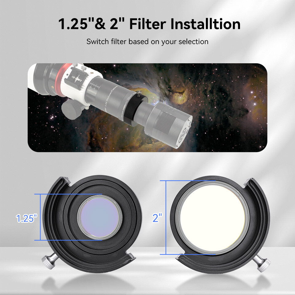SVBONY SV220 H+O 7nm + 3nm 2'' Dual-Band Filter Set + M42-M48 Filter Drawer