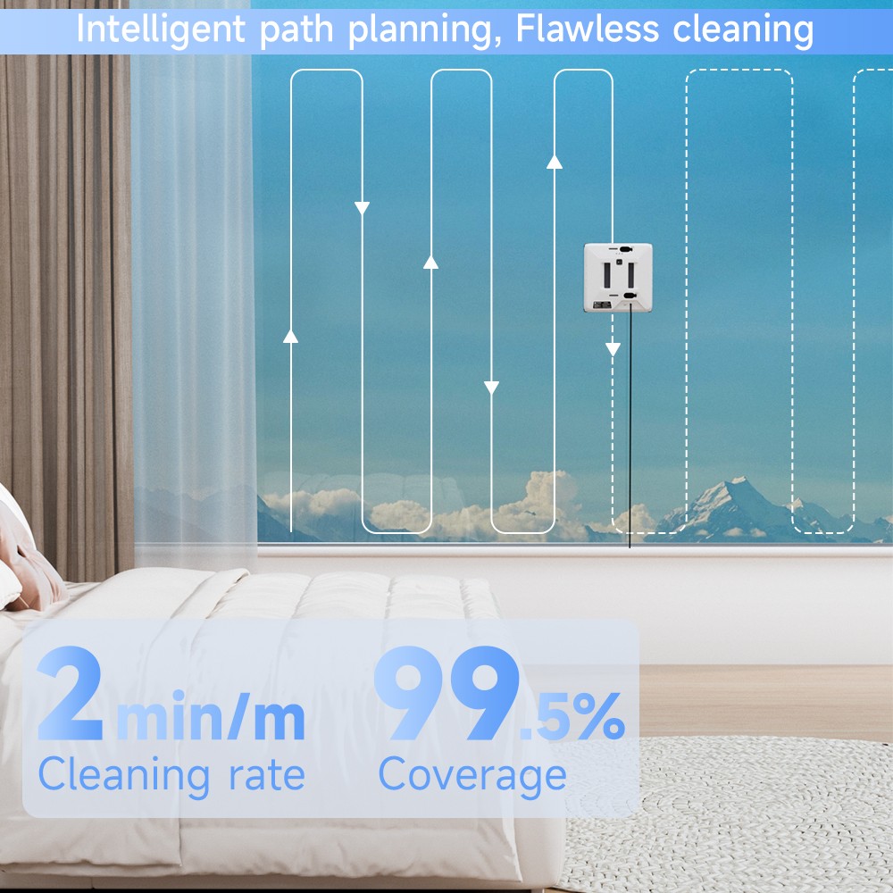 Mini vacuum robot Window cleaning robot Window robot Intelligent planning E4