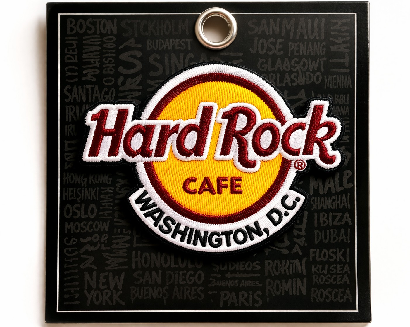 Hard Rock Cafe Washington DC Iron On Patch Classic Logo Souvenir New