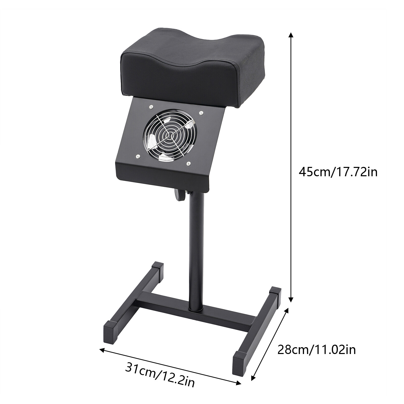 Beauty Salon Lift Stool Chair Footrest for Pedicure Adjustable Leg Rest 48-68cm