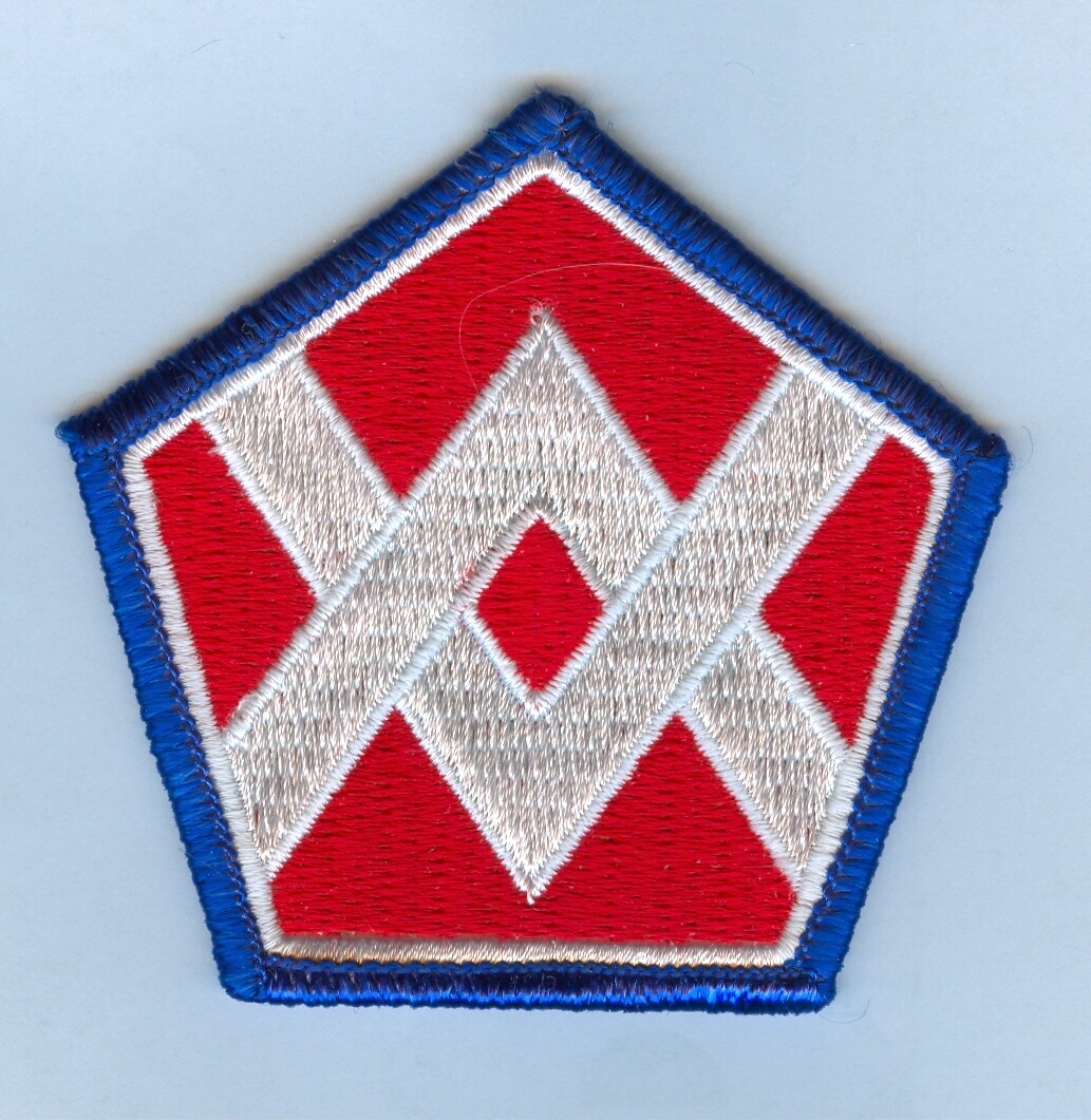 NEW ISSUE SSI: 55th Sustainment Brigade (BLUE BORDER VARIATION)  ....... X