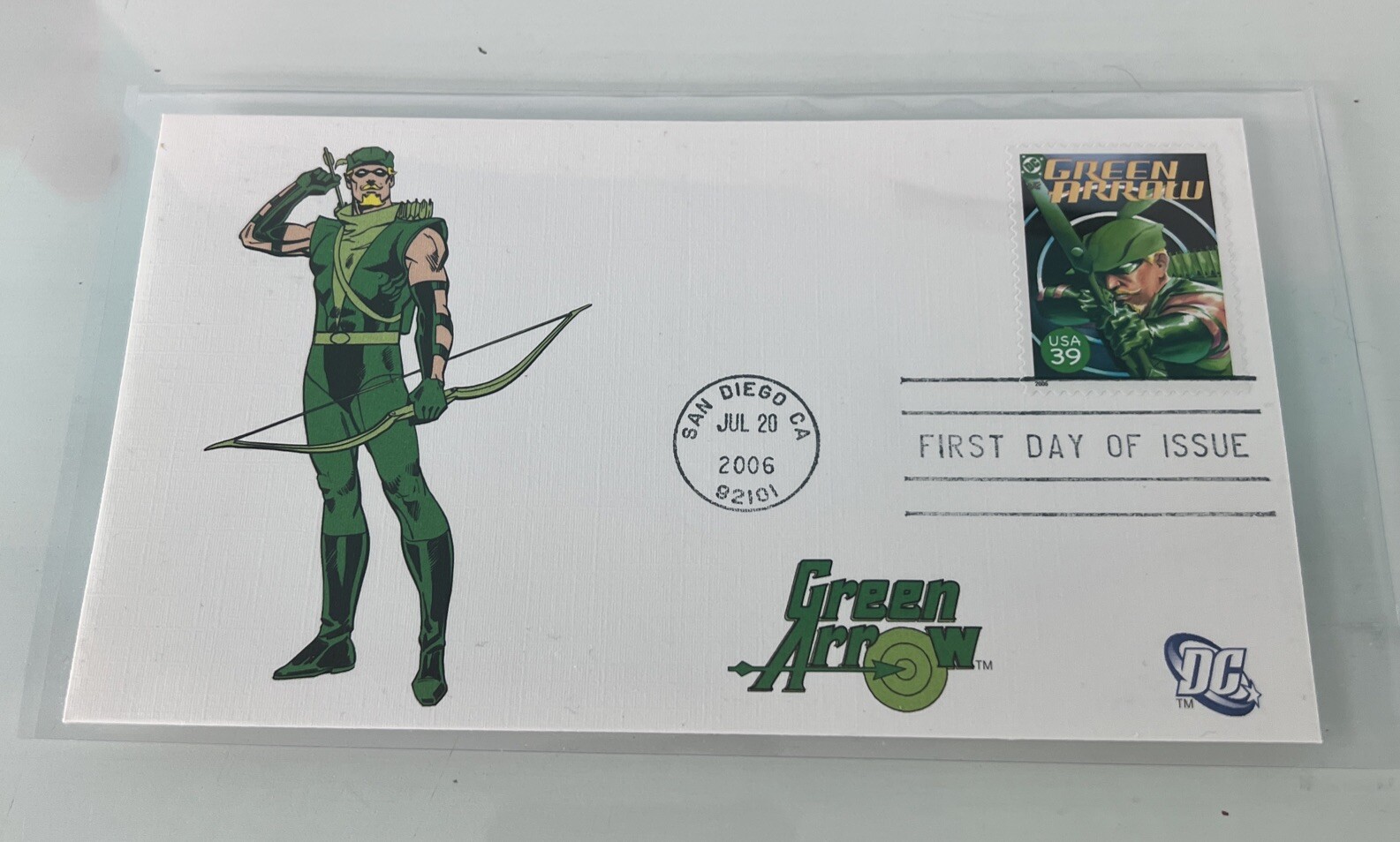 2006 First Day of Issue, honoring Green Arrow - San Diego, California, July 20