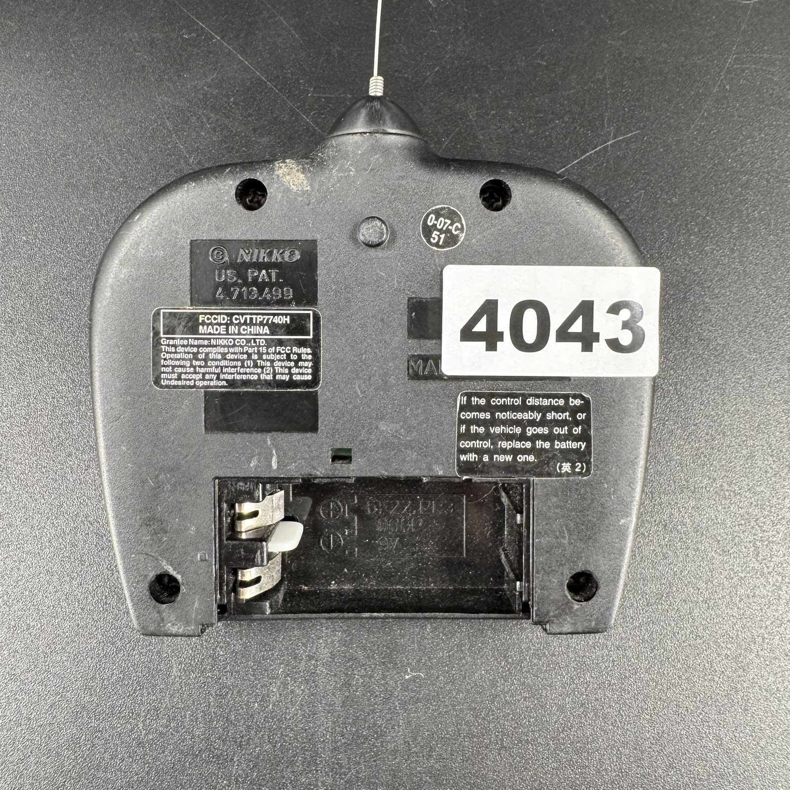 NIKKO RC Systems Remote Control Transmitter 49MHz Full Function UNTESTED