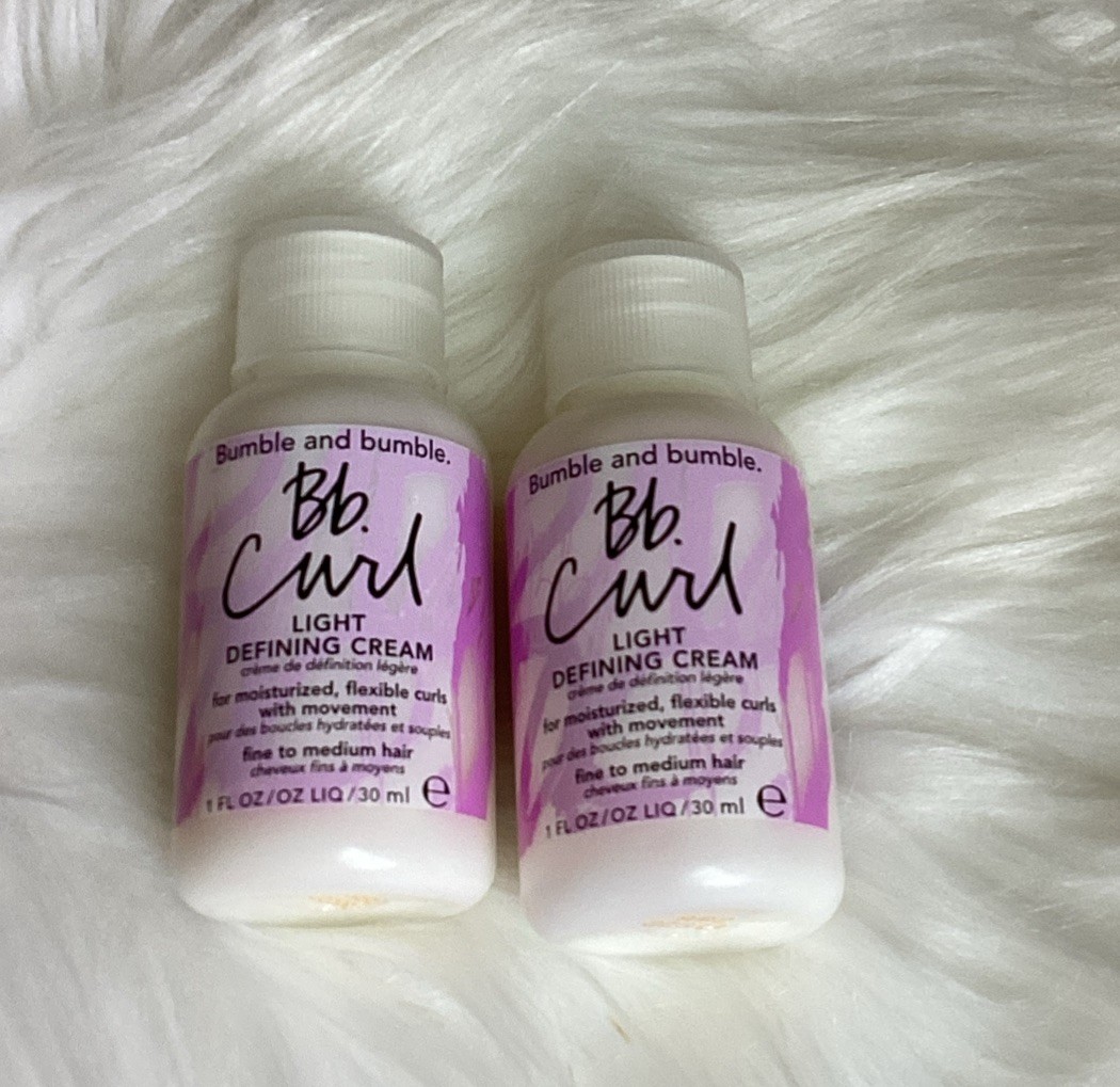 2*Bumble And Bumble Bb Curl Light Defining Cream ~ 1oz/30ml Each Travel Size NEW