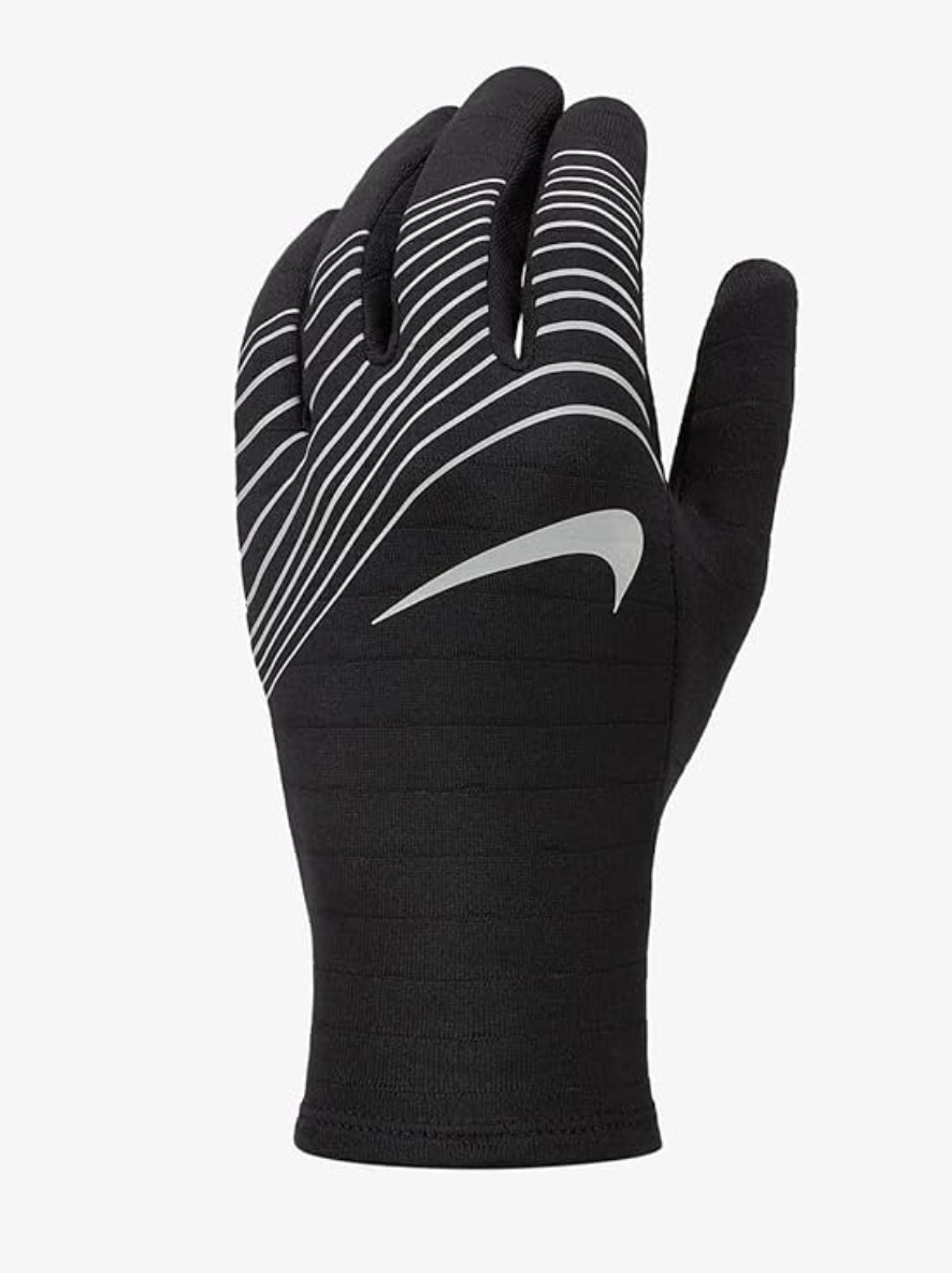 Nike 360 MEN'S lightweight Running Glove (XL, Black/Silver)