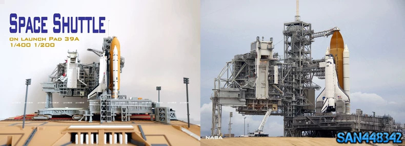 NEW 1/400 Dragon Space Shuttle Launch Site 3D Printed Model Gift