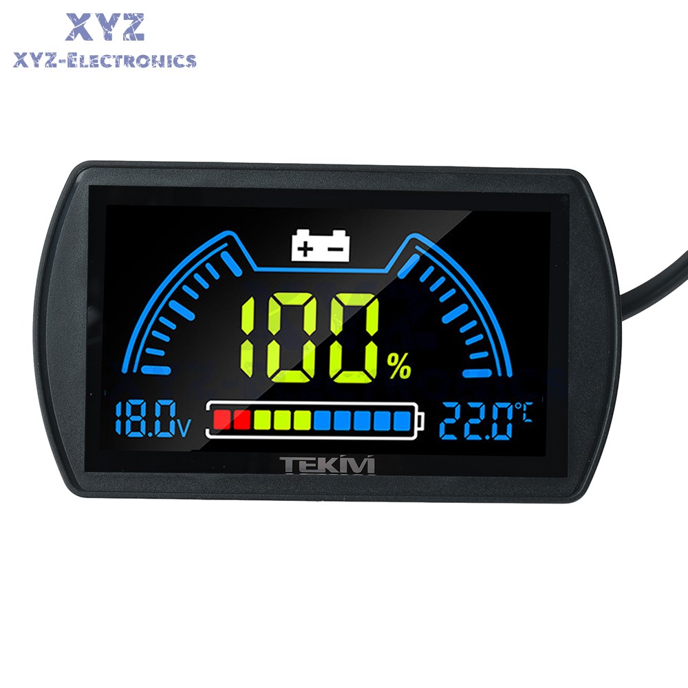 Digital Voltage Power Indicator Temperature Sensor Two-Wire Battery Level Meter
