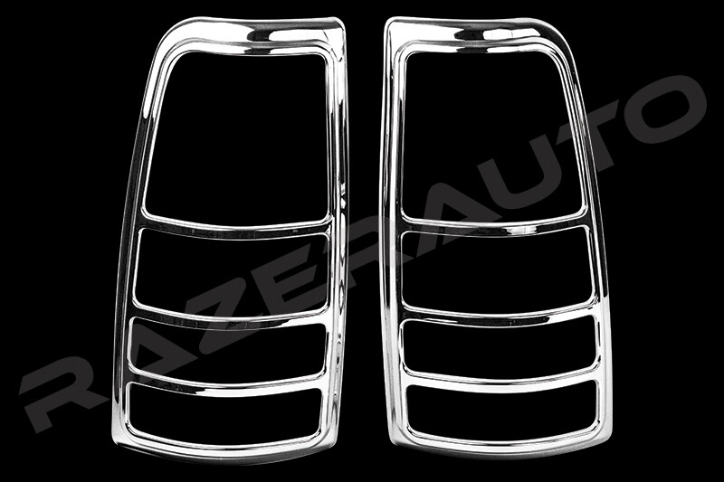 Chrome Taillight Trim Bezel Cover for 99-02 Chevy Silverado & GMC Sierra