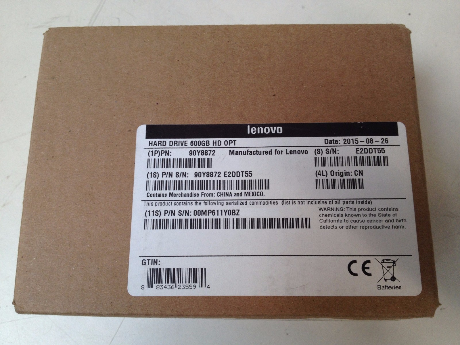 90Y8872,90Y8873, 49Y2003, 49Y2004_Brand New 600GB 10K RPM SAS 2.5" HOT-SWAP HDD