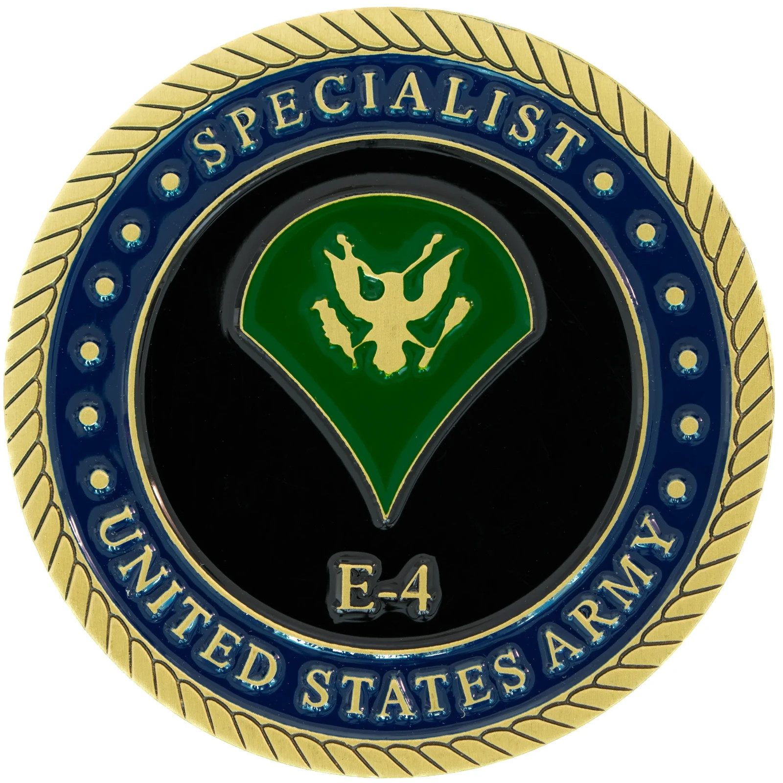 Army Specialist E4 Challenge Coin