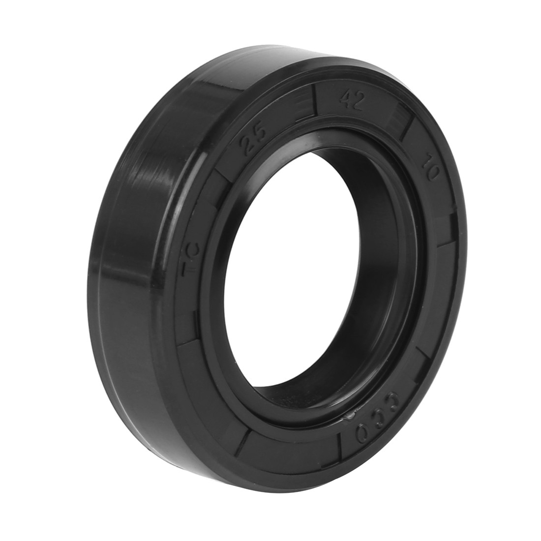 25mm x 42mm x 10mm Rubber Double Lip TC Type Oil Shaft Seal