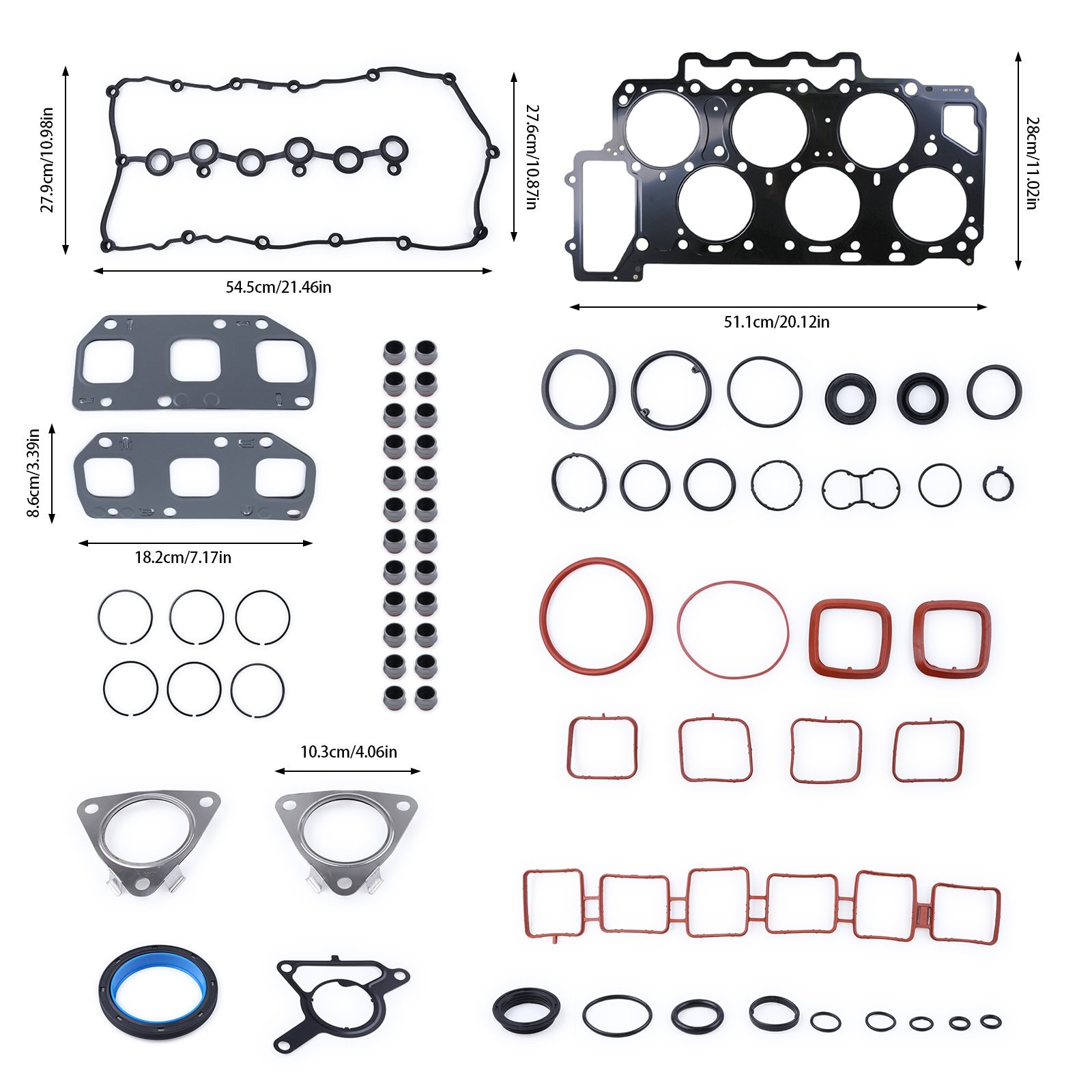 FOR VW PASSAT TOUAREG AUDI Q7 PORSCHE CAYENNE 3.6L NEW CYLINDER HEAD GASKET SET