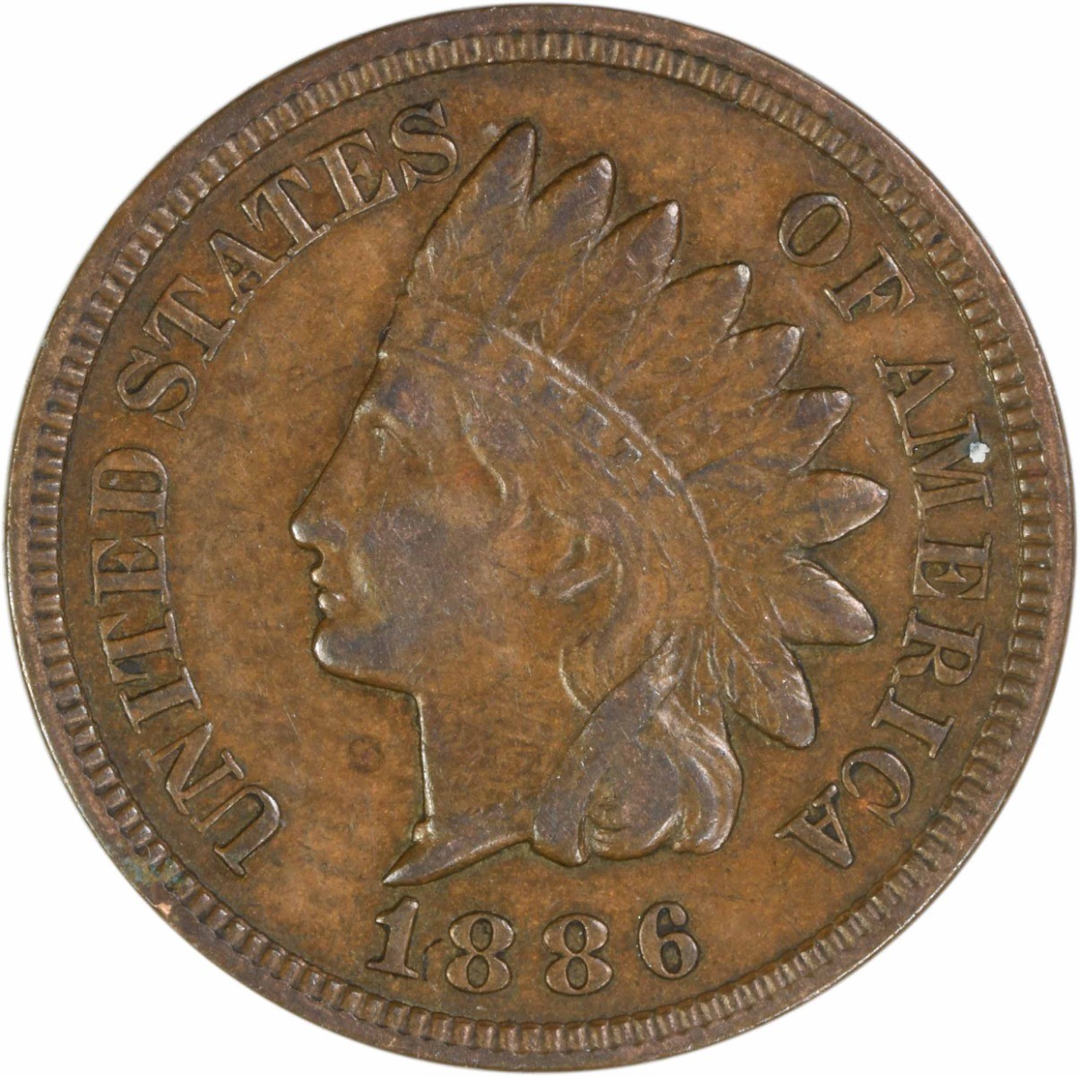 1886 Indian Cent Variety 2 EF Uncertified #138