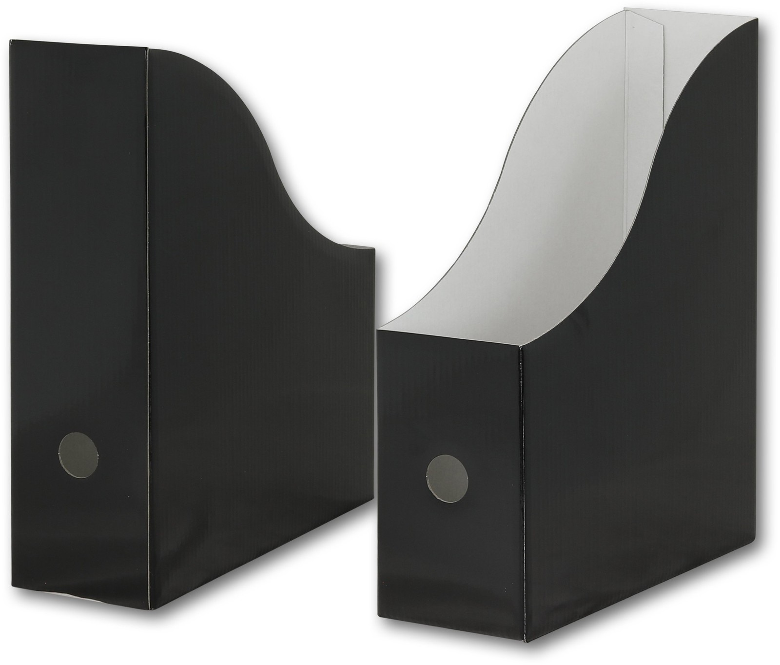 Simple Houseware 6-Pack Magazine File Holder Box, Foldable 6 Pack, Black