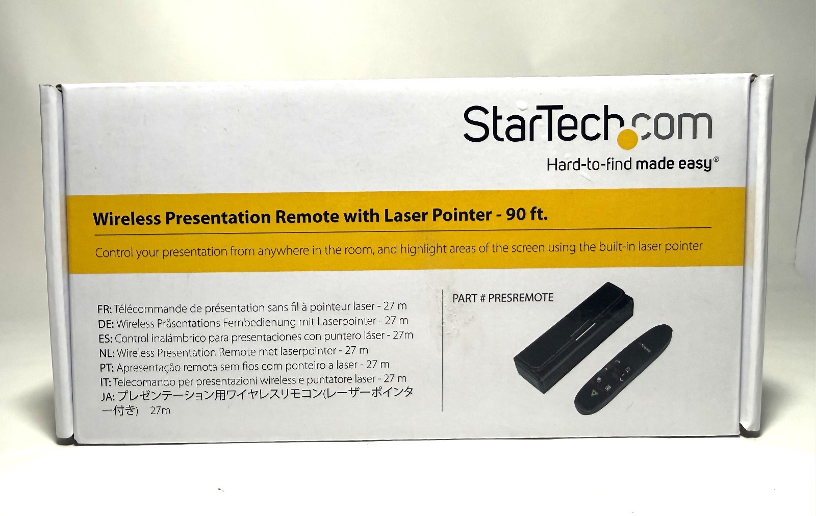 StarTech Wireless Presentation Remote with Green Laser Pointer NEW SEALED IN BOX