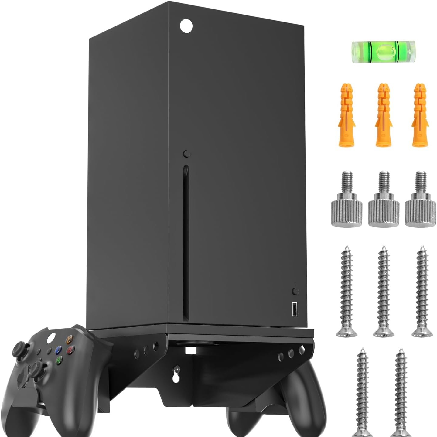 Wall Mount for Xbox Series X with Controller and Headset Holder