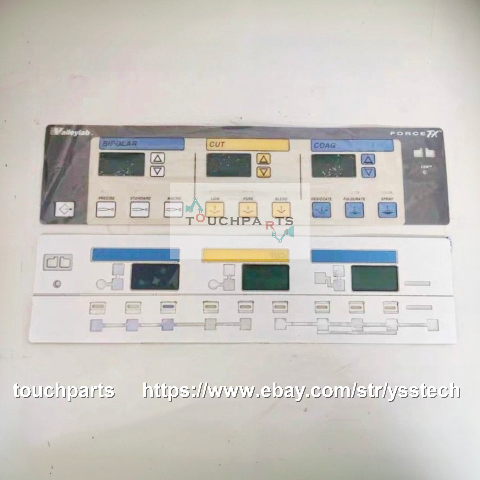 Front Panel Overlay Flim for Valleylab Force FX FX-8C Electrosurgical Generator