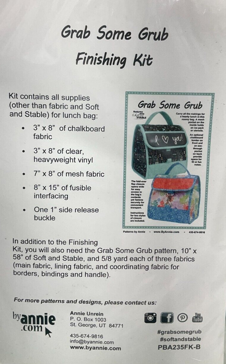 ANNIE #PBA235FK-N - GRAB SOME GRUB FINISHING KIT, WHITE
