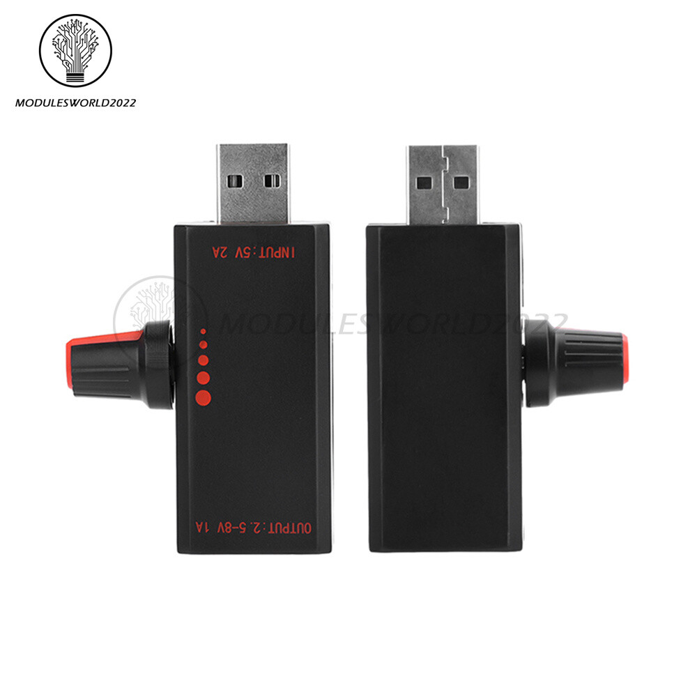 5W DC5V2A Fan Controller Stepless Speed Control w/ Switch USB Protection Type-C
