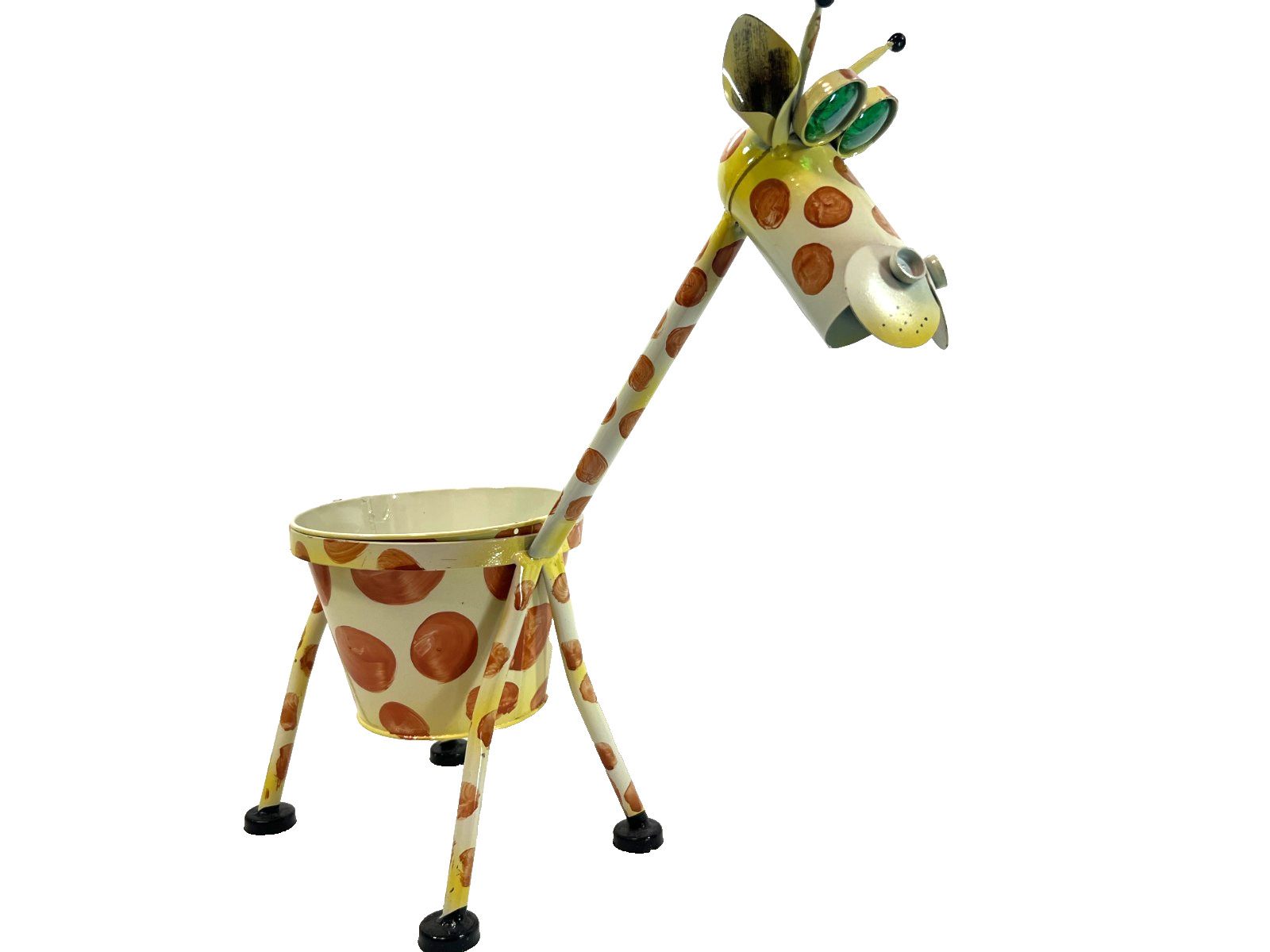 Decorative Giraffe 18" Metal Planter