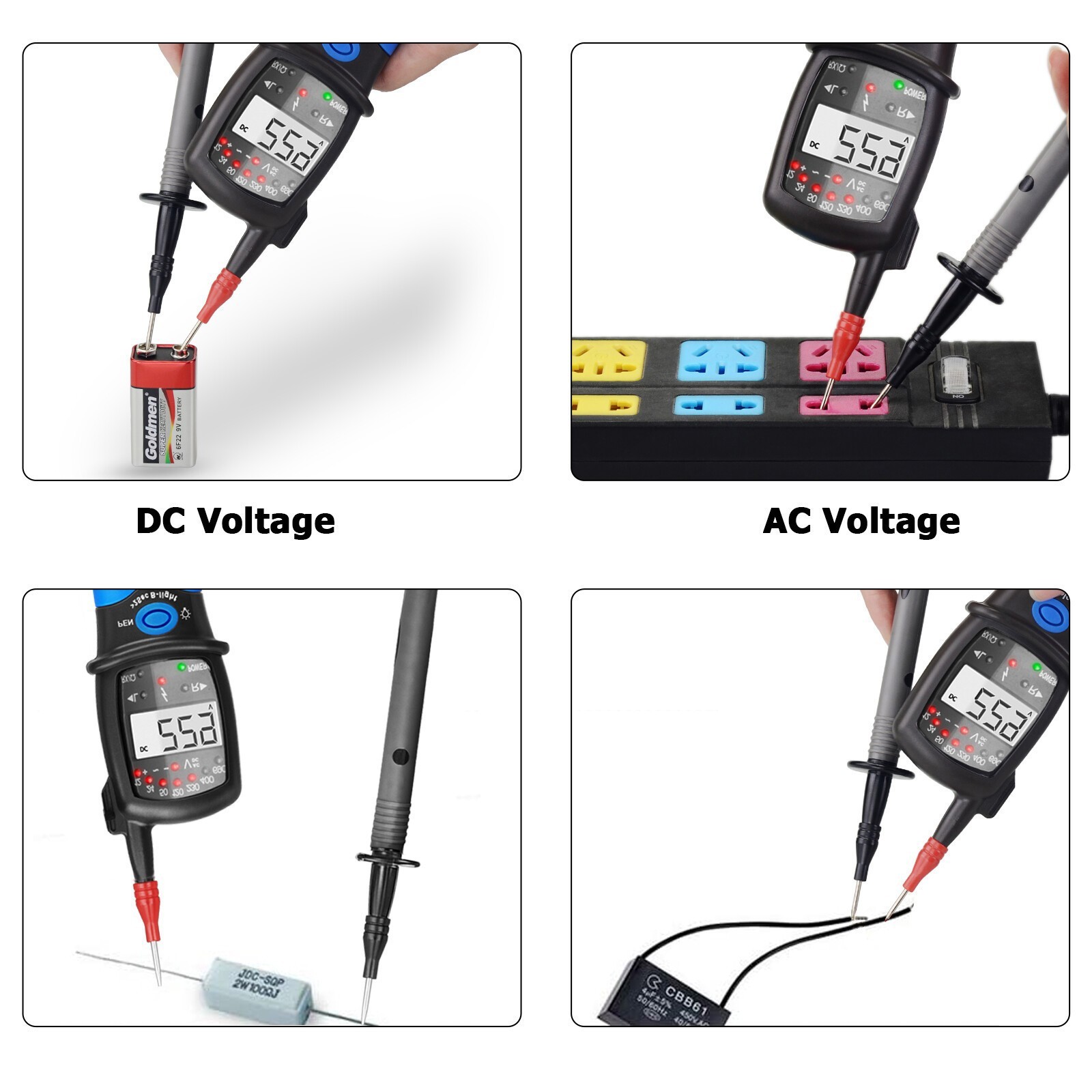 Voltage Continuity Tester 3-phase Voltage Phase Rotation 12-690V Circuit Tester