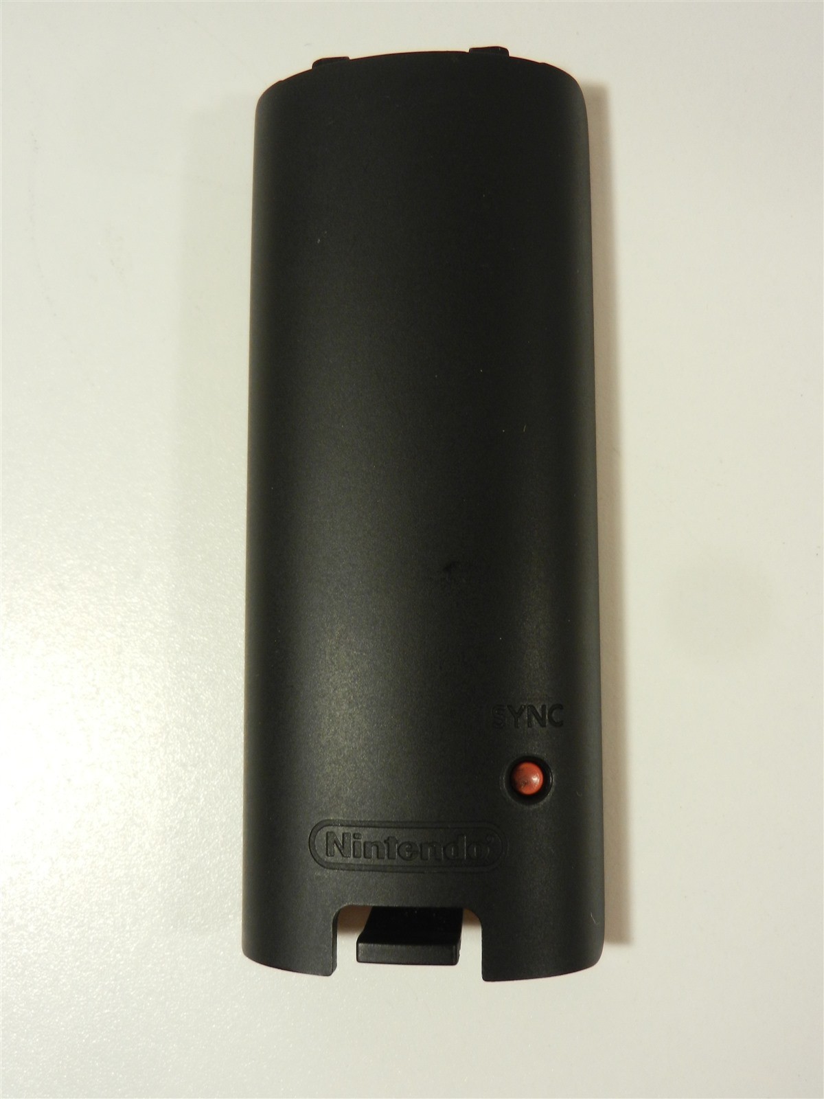 Nintendo Wii OEM Replacement Controller Battery Cover - Black w/ Sync Button