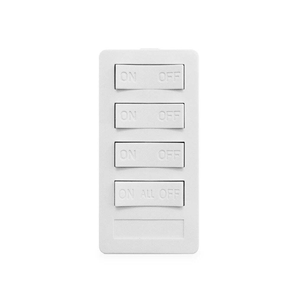 XP4A-W-NS NEW STYLE 4 BUTTON KEYPAD, 3 ON/OFF, 3 SEQUENCED CODES, 1 ALL ON/ALL O