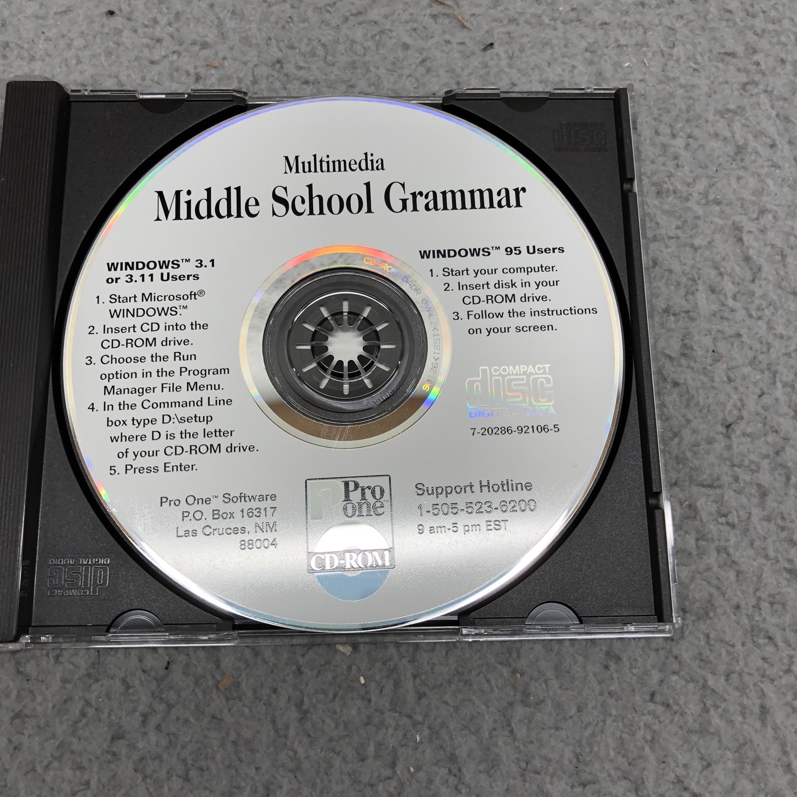 Multimedia Middle School Grammar WITH INTERACTIVE VIDEO (CD, 1995)