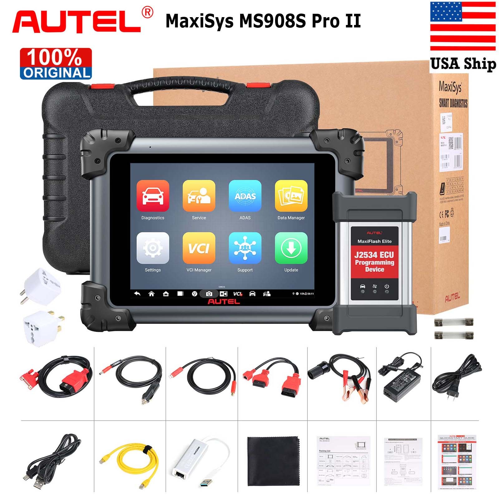 2026 Autel MaxiSys MS908S Pro II Full System Diagnostic Scanner Tool Coding
