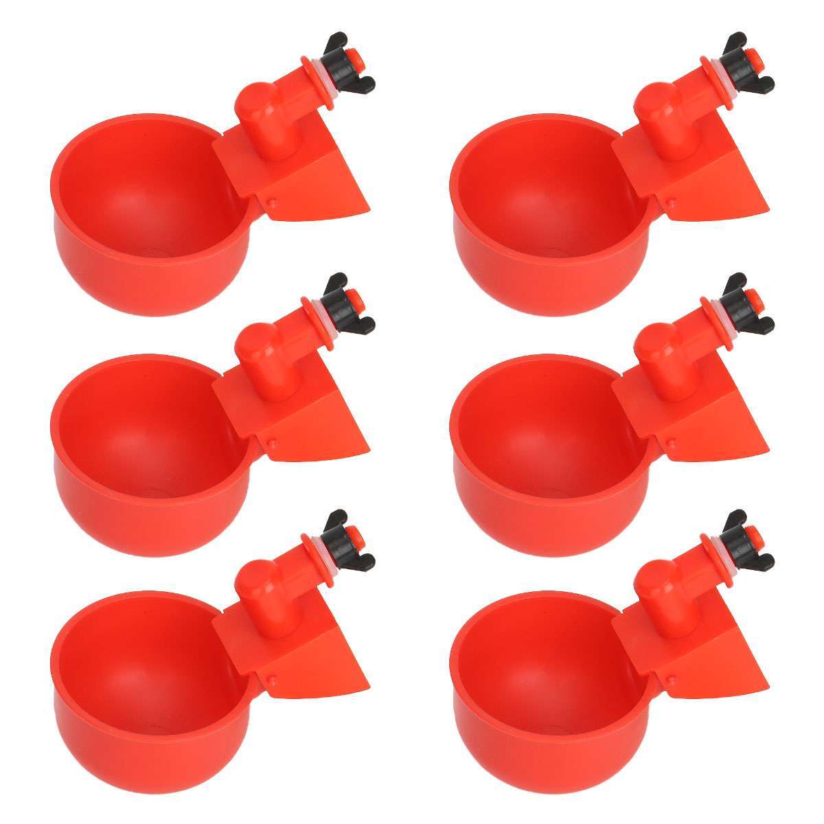 6/12Pcs Automatic Water Cups Poultry Drinker Waterer Chicken Duck Quail Drinking