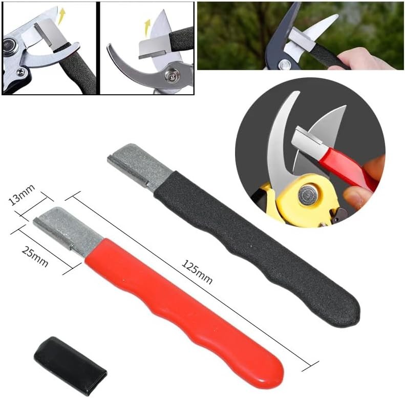 Black/red Garden Tool Sharpener QuickGardening Scissors Sharpener for Lawn Mower