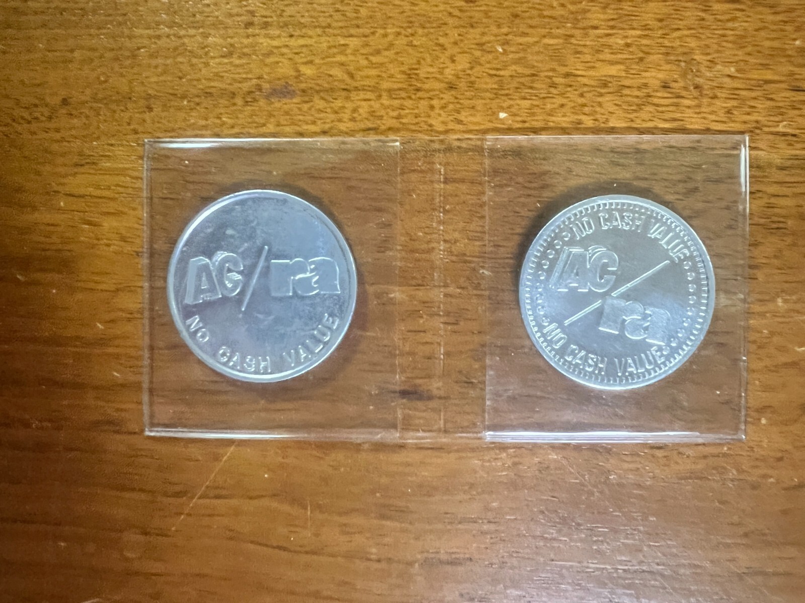 Atlantic City New Jersey   set of both Coin tokens type 1 and type 2
