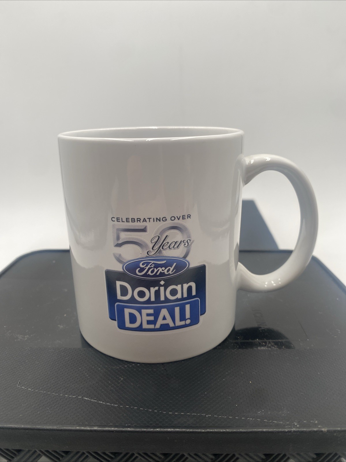 Celebrating Over 50 Years Ford Dorian Deal Mug