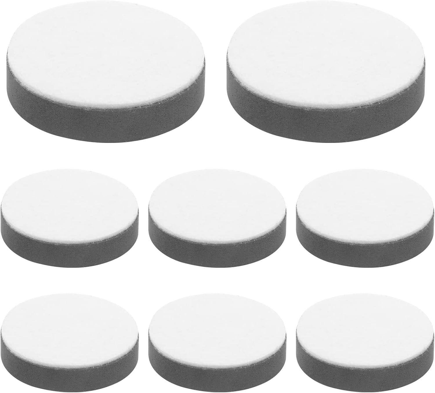 8 Pcs Self-Adhesive Furniture Bed Risers, round Table Risers Adds 1/2" Height wi