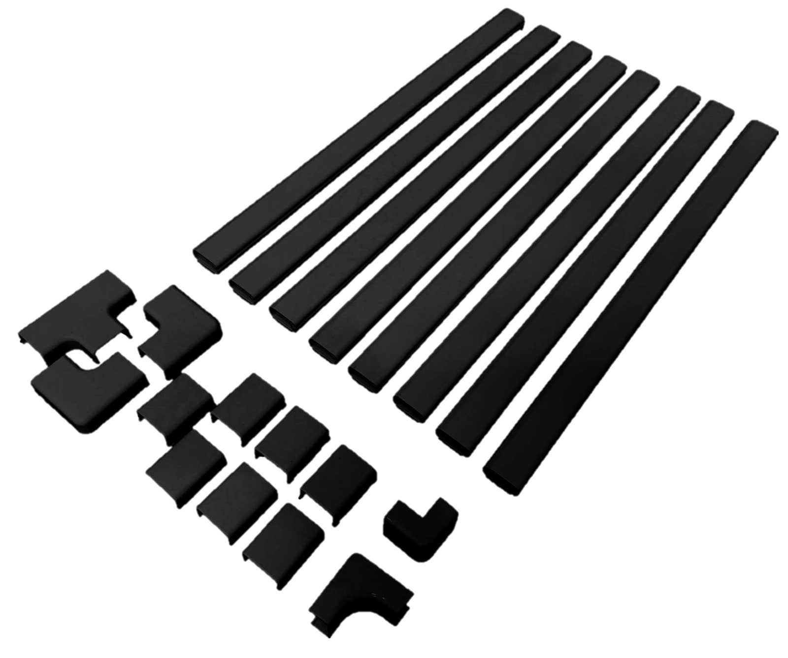 Legrand C210sbk Cordmate Ii 128 Inch 20 Piece Cord Cover Kit Organizer For Wall