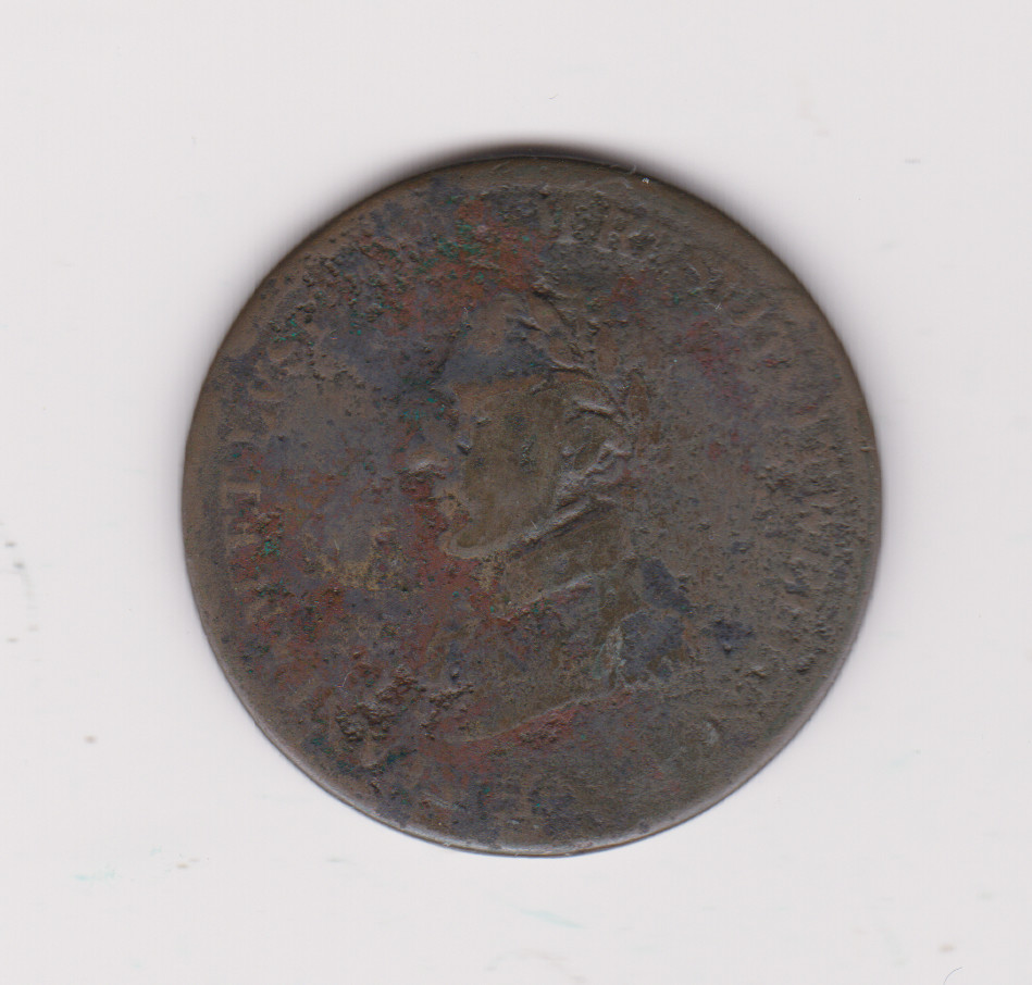 Canada Wellington 1812 Halfpenny Token Peninsular to Salamanca Ch222