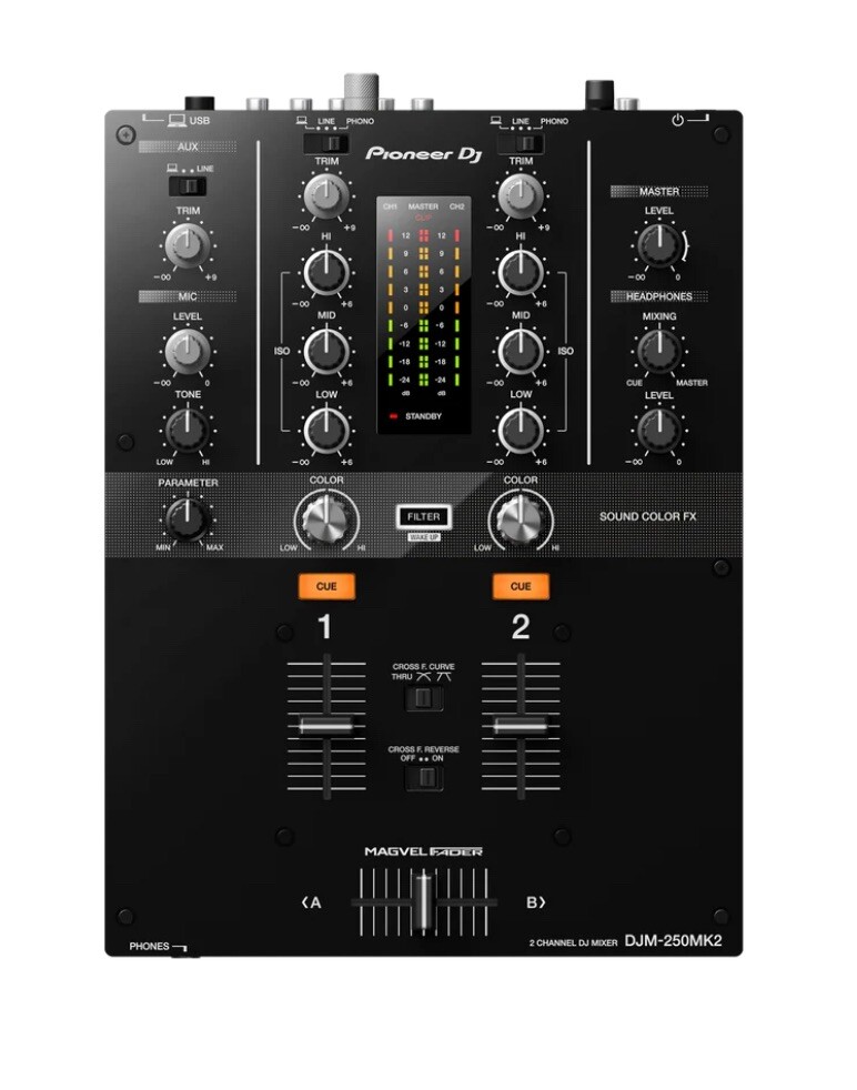 Pioneer DJ DJM-250MK2 2-channel DJ Mixer