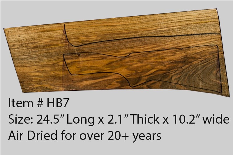 Turkish walnut gun stock blank for shotguns hb7