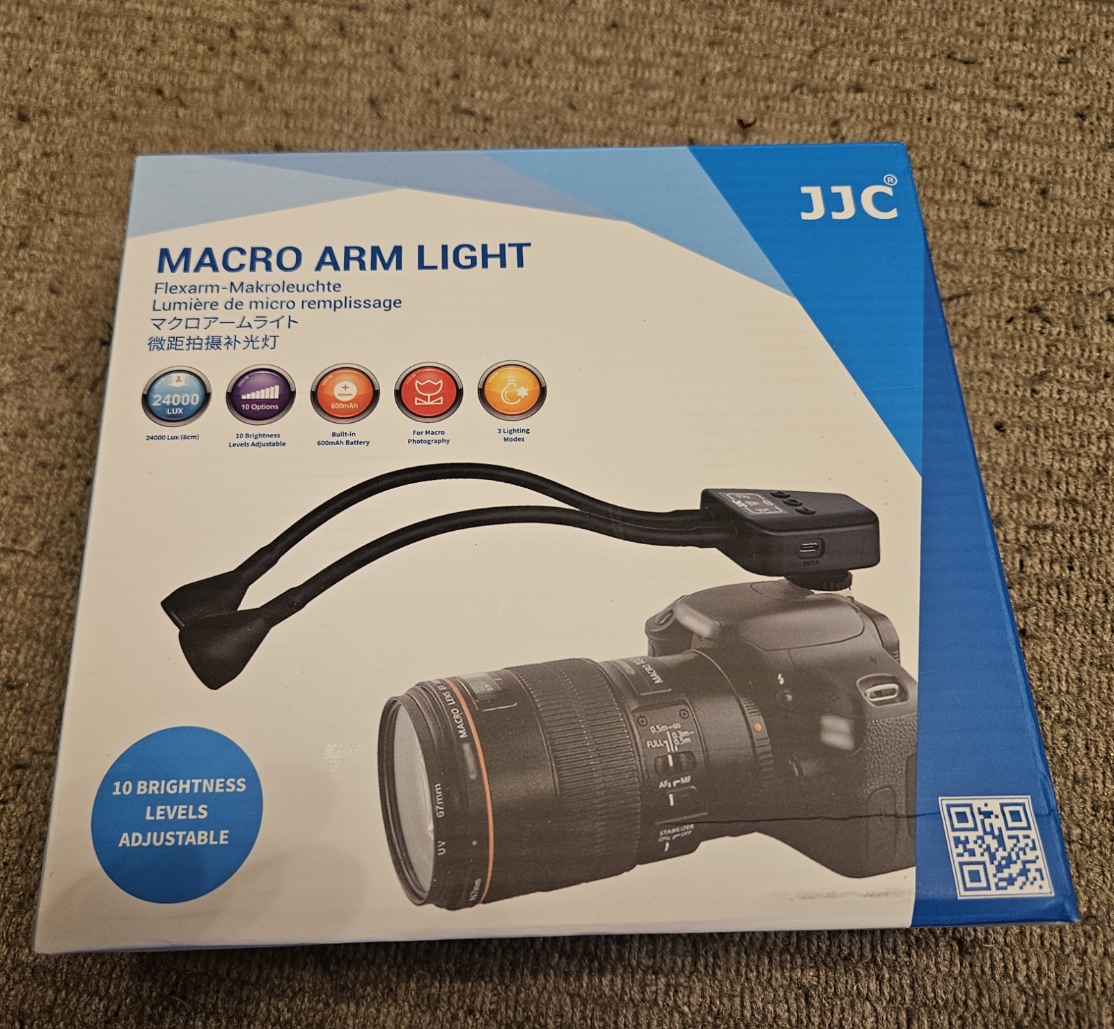 Macro Arm Light For Macro Photography, Cold Shoe Mount For Cameras, Adjustable