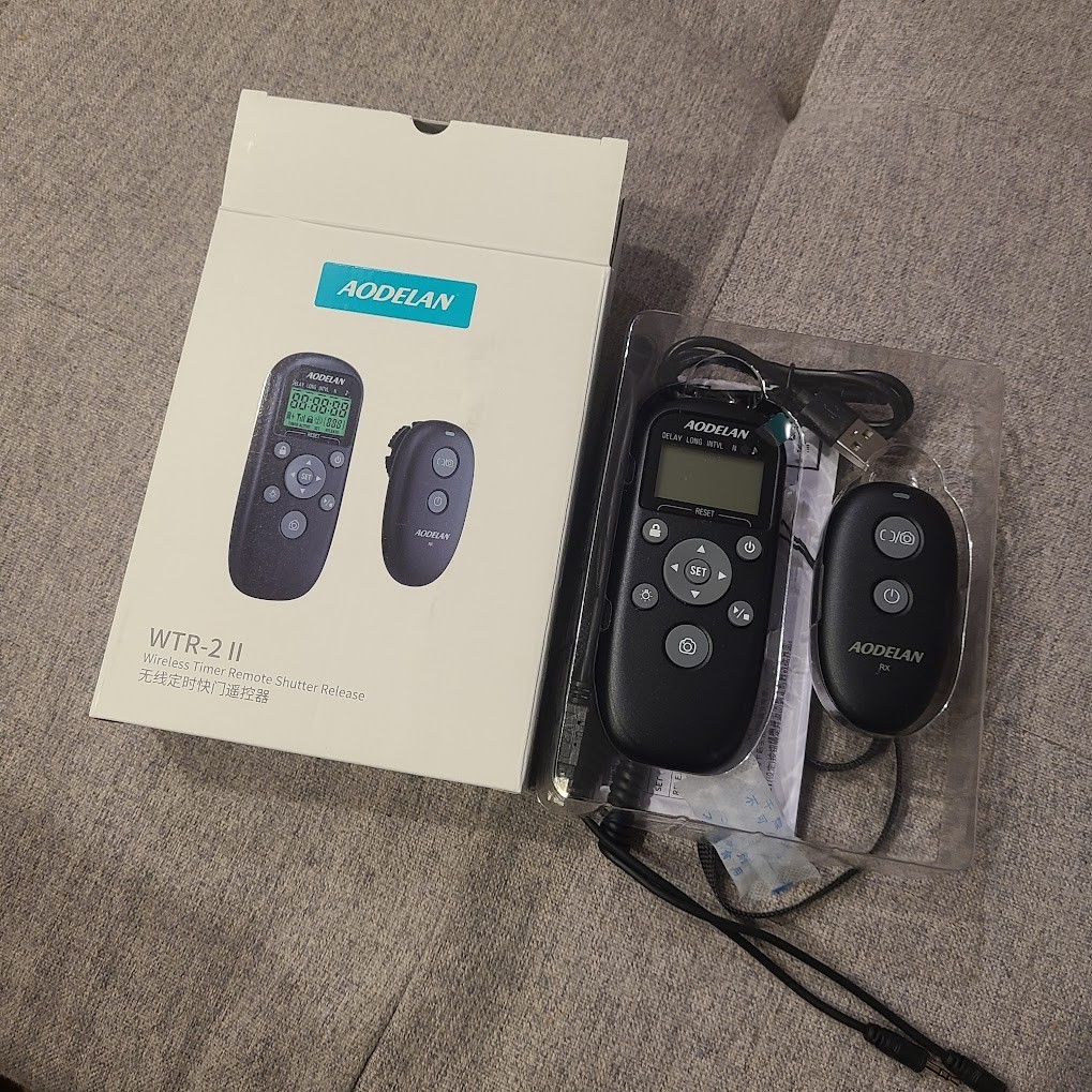 AODELAN Nikon Cameras Rechargeable Timer Shutter Release Remote Control with LCD