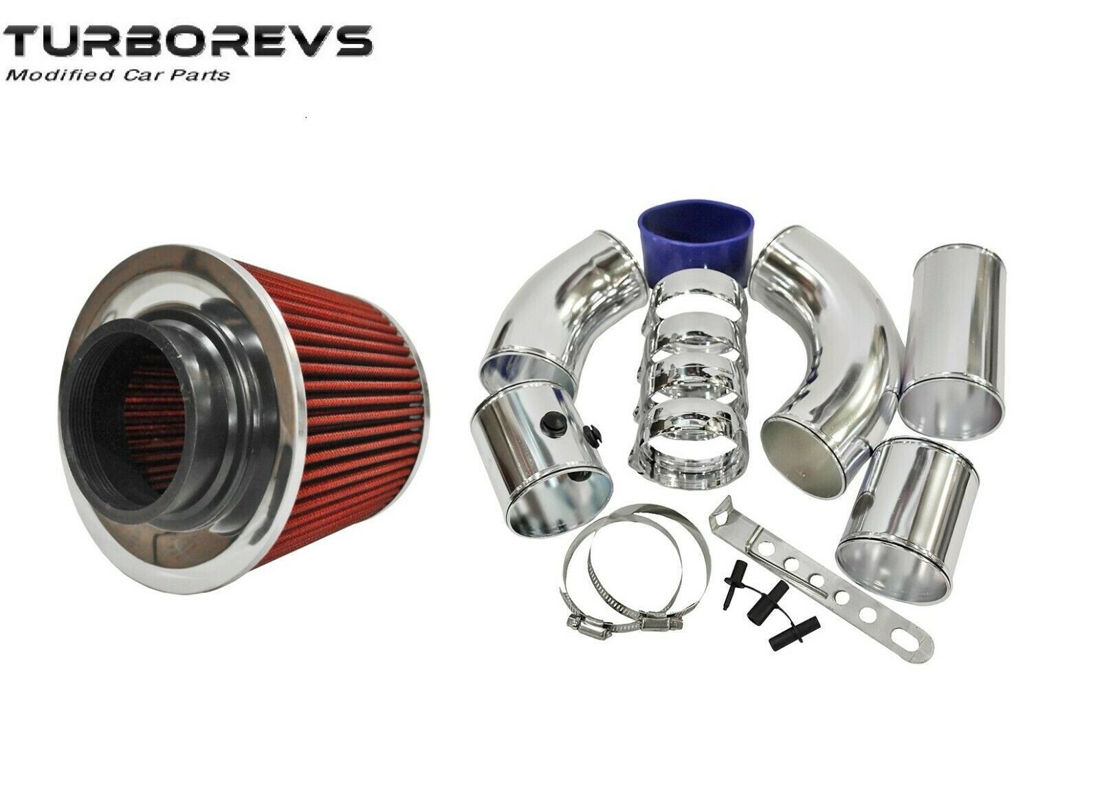 UNIVERSAL AIR FILTER INDUCTION KIT INTAKE PIPE KIT 76mm PIPE WORK DIAMETER